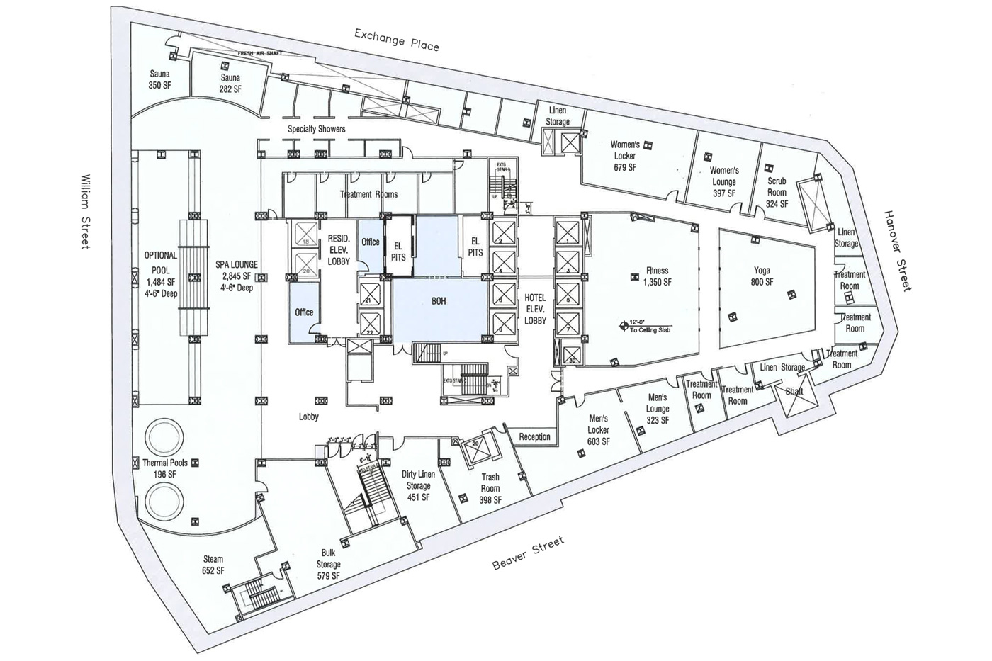 20 Exchange Place Floor Plans Floorplans click